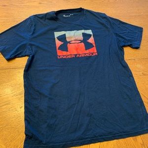 Navy under armour tee shirt t shirt short sleeve